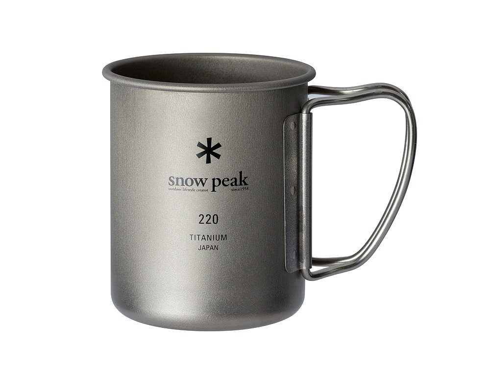 SNOW PEAK TITANIUM SINGLE WALL CUP 220ML